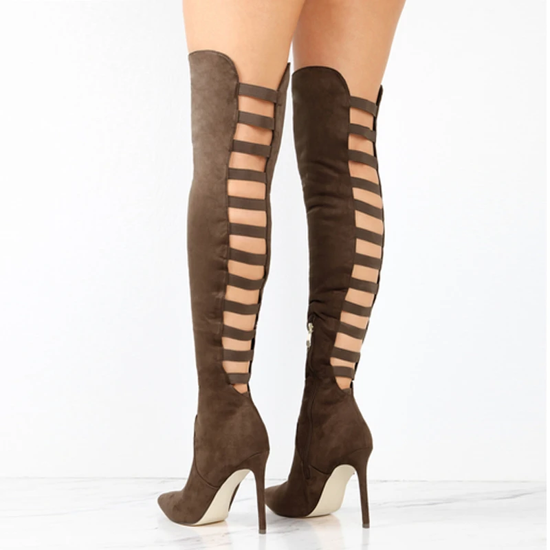 botas altas tacon Botas de calcetines negros moda mujer 2021 2022 Botas  largas negras sexys para mujer, zapatos de tacón alto hasta el muslo por  encima de la rodilla, medias elásticas de