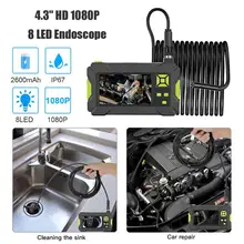 IP67 8 светодиодный WiFi промышленный эндоскоп для осмотра Удобная практичная Удобная дизайнерская камера с экраном 4,3 дюйма 1080P