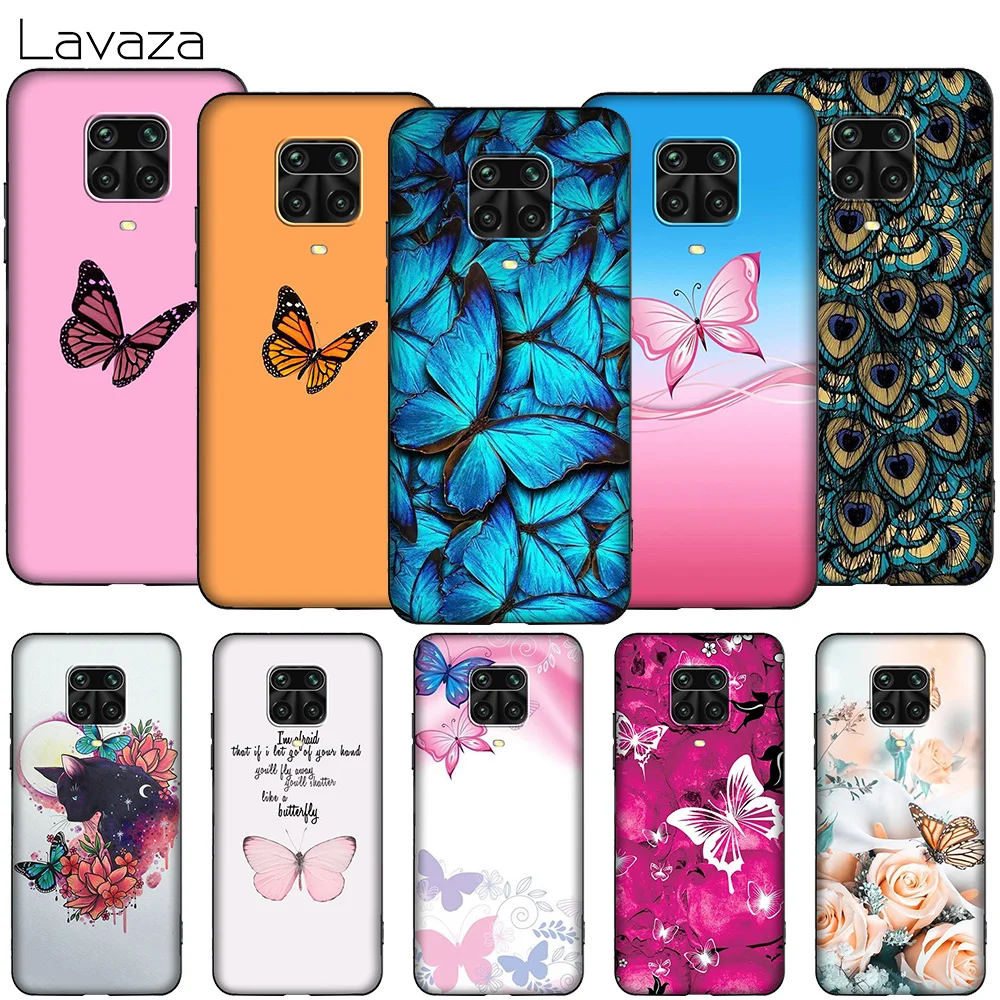 Lavaza K34 Butterfly On The Cat Nose Case for Xiaomi MI MAX Mix Note 2s 6 8 9 9T 10 A1 A2 A3 CC9E F1 5X 6X Lite Pro SE | Мобильные