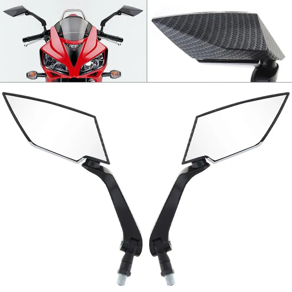 2pcs 10mm Modified Plated Universal Motorcycle Rearview Mirror Round Iron Motorbike Rear view Mirror