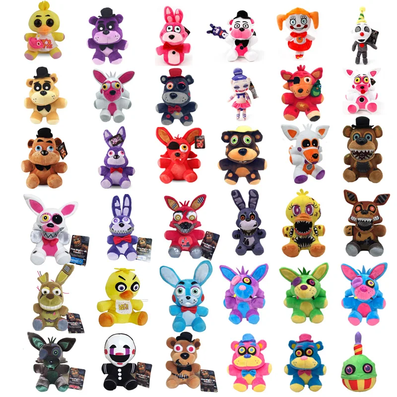 36 моделей 18 см FNAF плюшевые игрушки Dool животные Фантом Фокси набивные куклы для