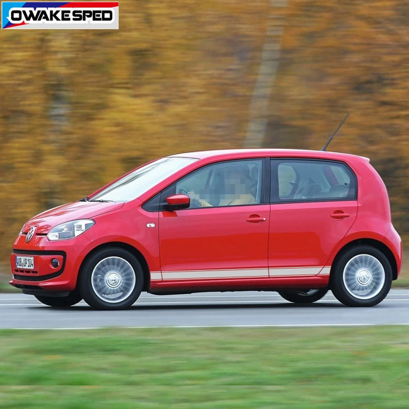 WUHULA 2 Pezzi Adesivo Adesivo Gonna Gonna Striscia Laterale in Vinile Auto Forma Corpo Adesivo Decorazione Stile Grafico Usato per Volkswagen e UP Accessori Auto WUHULA 2 Pezzi Adesivo Adesivo Gonna Gonna Striscia Laterale in Vinile Auto Forma Corpo Adesivo Decorazione Stile Grafico Usato per Volkswagen e UP Accessori Auto