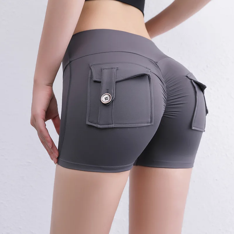 

Women Seamless Yoga Sport Shorts Summer Gym Workout High Waist Leggings Push Up Female Running Trainning Fitness Tight Shorts