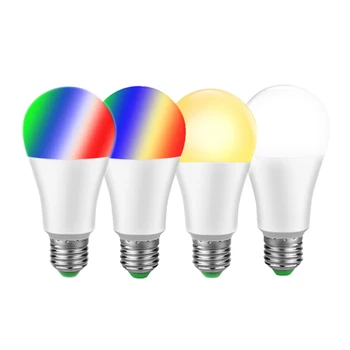 

Tuya APP E27 B22 WiFi 15W Smart Light Bulb Cool Warm White Light Dimmer RGBW Multicolor Compatible With Alexa Amazon Google Home