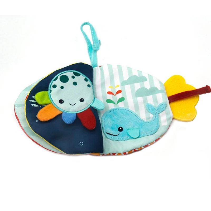 Creative Fish Cloth Book Washable Cartoon Sea Animals Doll Anmal