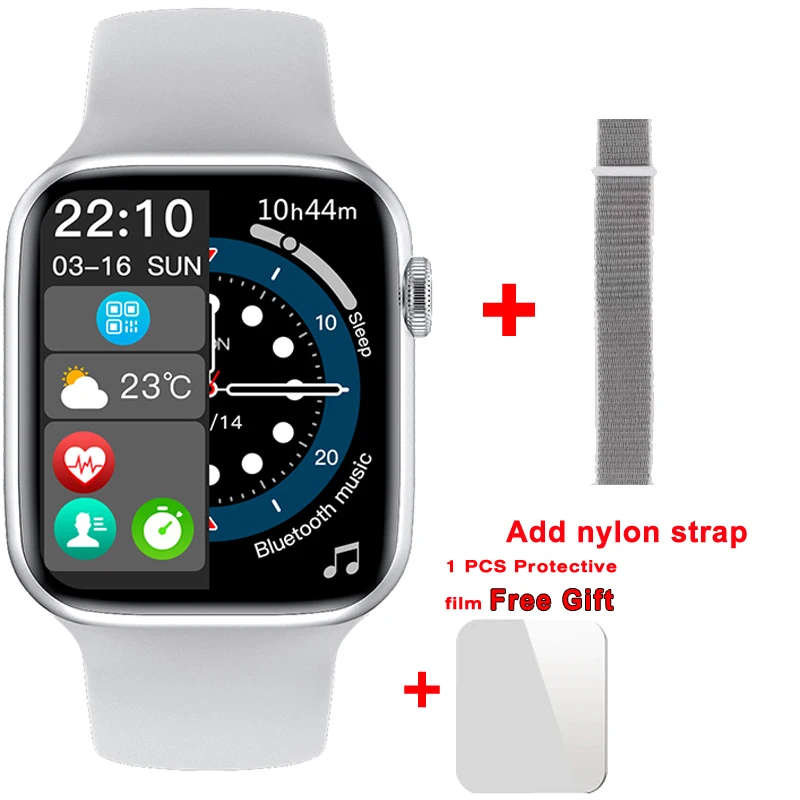 EnohpLX Original W27 Pro W17 Pro Full Screen Smart Watch 44MM Men W27 Smartwatch With Password Split IWO 16 PK DT7 plus X8 Max 