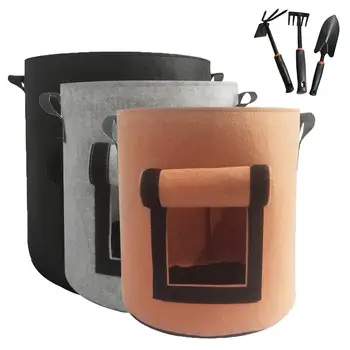 

Garden Potato Grow Bag for Plants Growing Pot Bag Vegetables Potato Planter Box Container 7 Gallons Non-woven