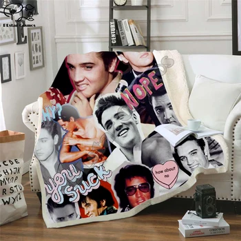 

Elvis Patched Design Blanket Plush 3d Printed for Adults Sofa Sherpa Fleece Bedspread Wrap Throw Blanket Microfiber -6