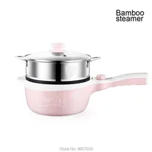 220 В многофункциональная электрическая плита антипригарная нагревательная сковорода машина для приготовления кастрюль горячий горшок лапша рисовые яйца суп Пароварка кастрюля для приготовления пищи