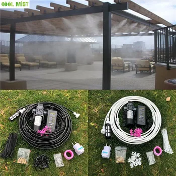 

12V Water Spray Electric Diaphragm Pump Kit Portable Misting Automatic Water Pump 12M Misting Cooling System For Greenhouse M026