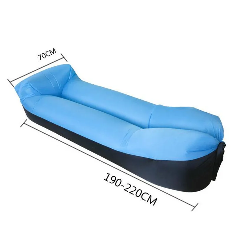 Waterproof Lazy Air Inflatable Sofa Portable Outdoor Beach Air Sofa Bed Sleeping Bag Bed Oxford Cloth 5