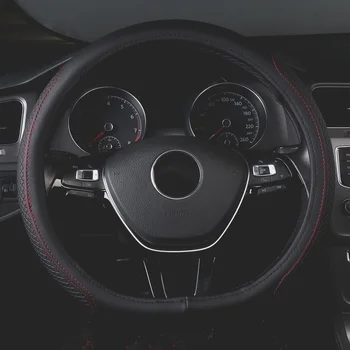 

Car Steering Wheel Cover Type D Diameter 38cm Steering Cover Universal for Skoda CITIGO