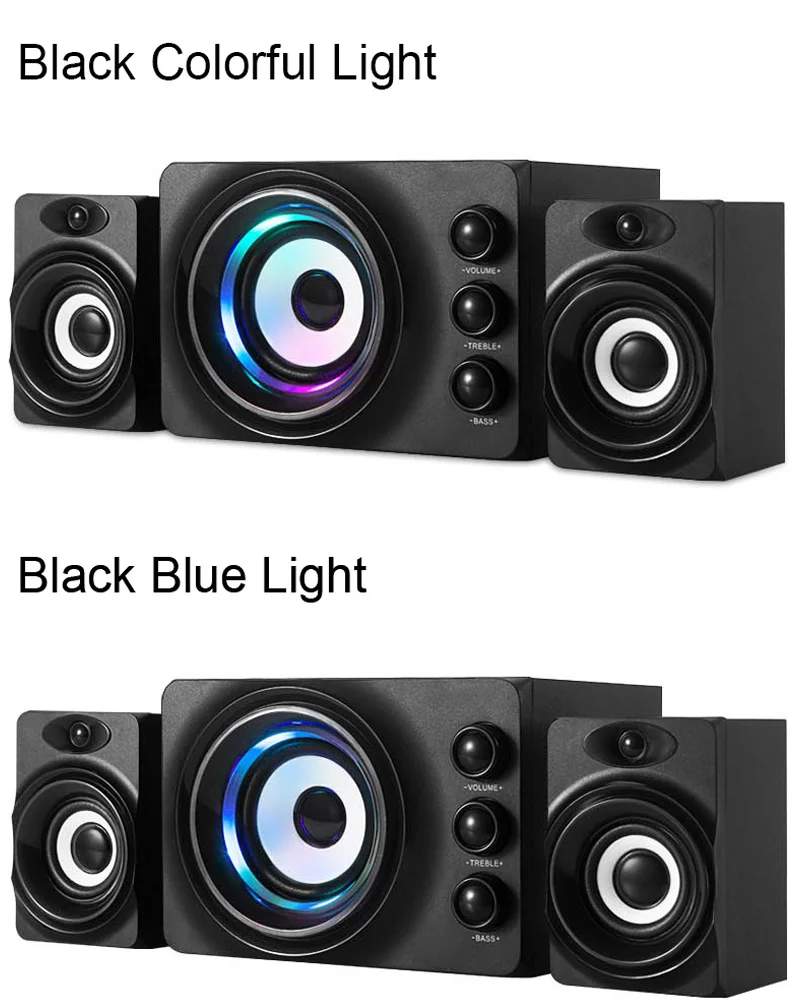 Q2 Bluetooth светодиодный мигающий светильник, стерео бас, компьютерный USB динамик, ПК, деревянный динамик, s TF карта, USB флеш-накопитель, 3D сабвуфер