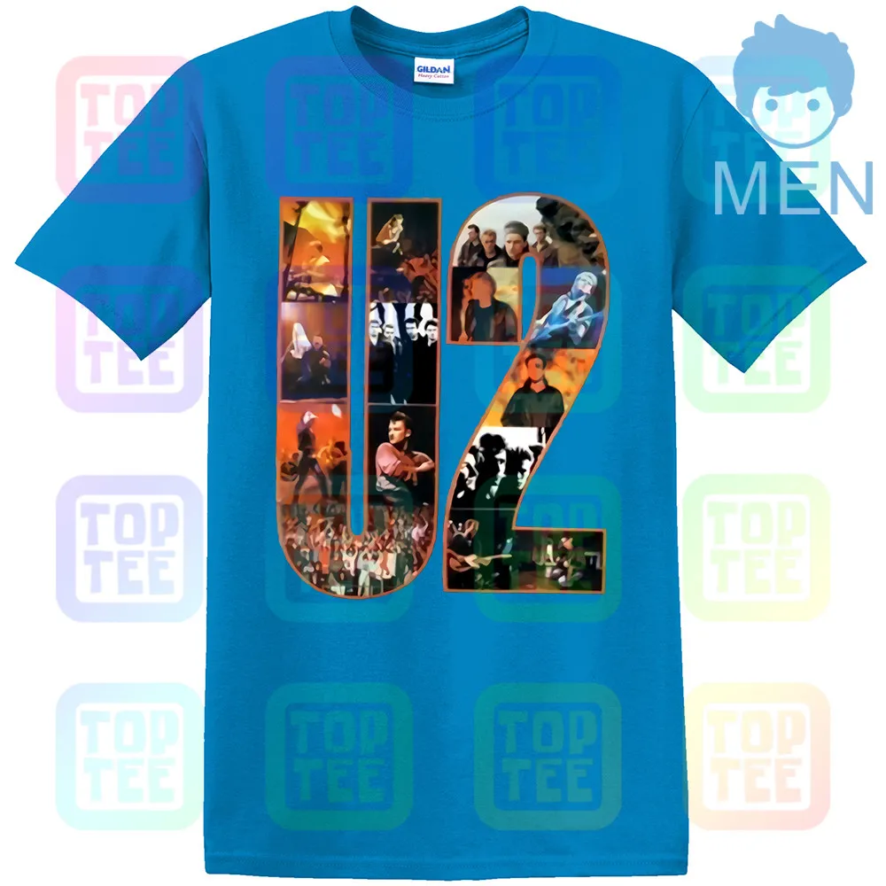 MEN-ROYAL BLUE U2 The Joshua Tree Футболка мужская футболка хлопок подарок новинка от США уличная одежда размер S-3Xl - Цвет: MEN-ROYAL BLUE
