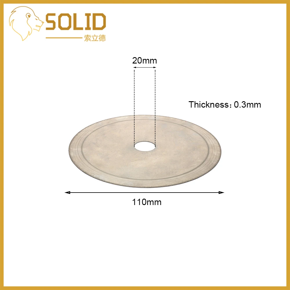 Тонкое лезвие алмазной пилы 110/150/180/200 мм тонкий отрезной диск ювелирные изделия для Стекло янтарный, хрустальный камень 20/25 мм диаметр