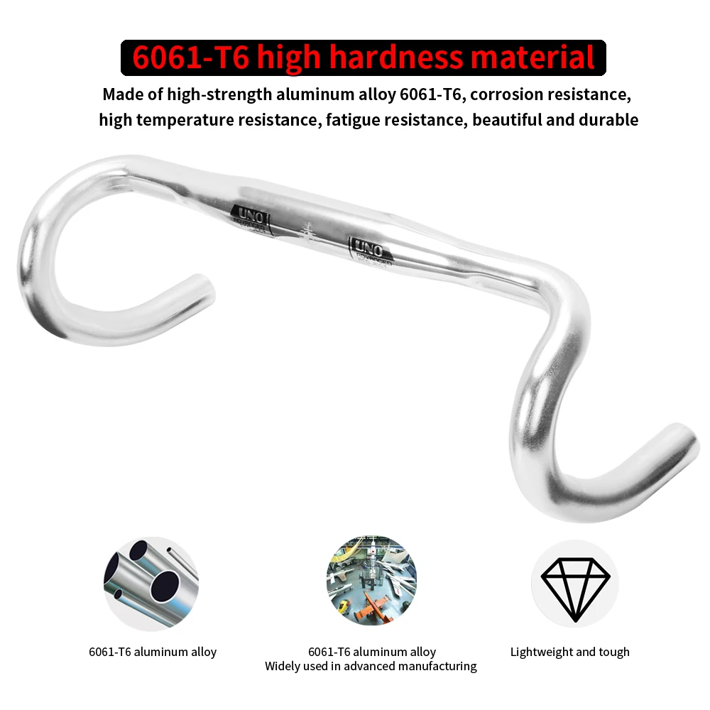 UNO Racing Handlebar Aluminum Road Bike Handlebar 4