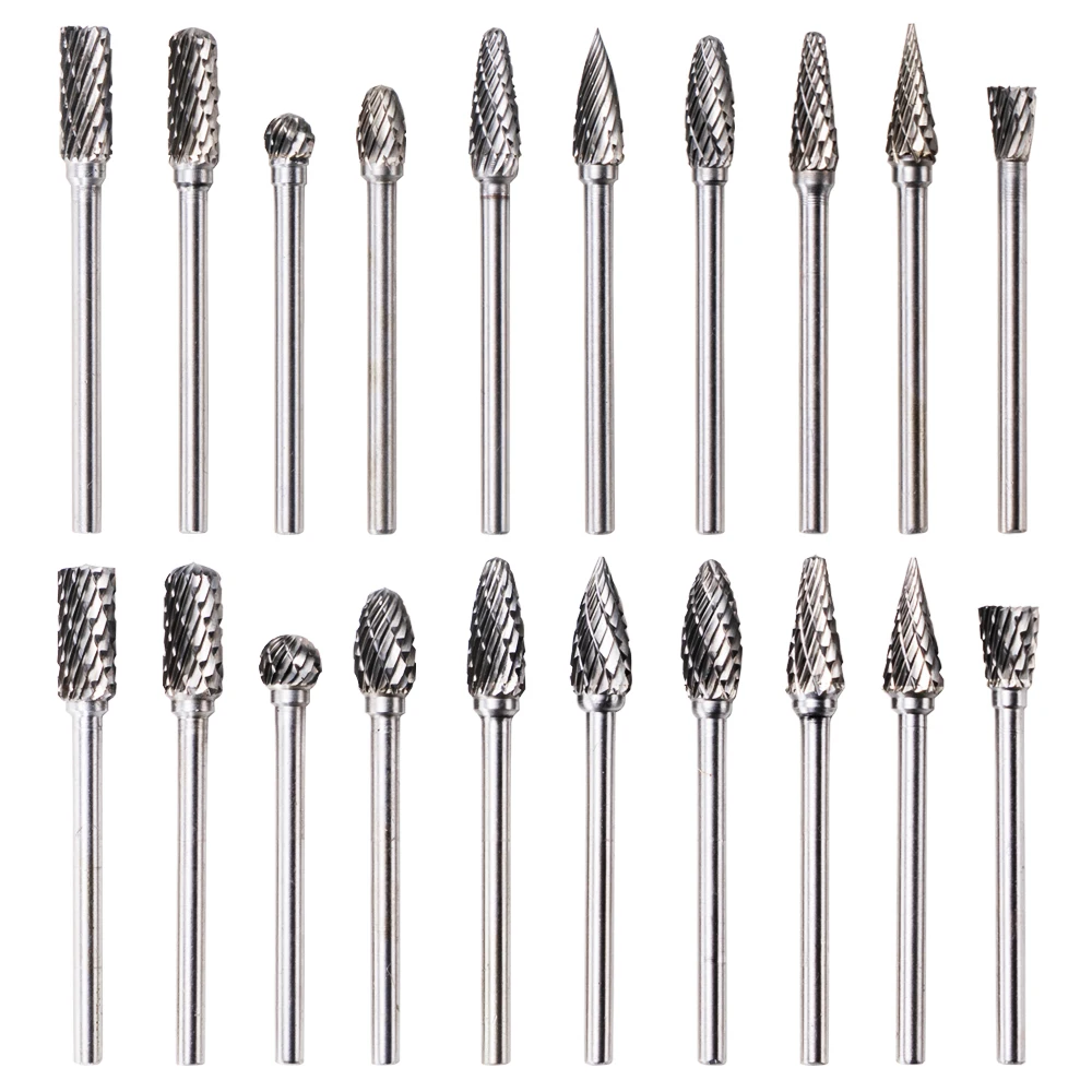 1pc 5/6mm tungsten steel grinding head carbide burrs mini drill diamond Burs Rotary Tool accessories Woodworking Milling Cut | Инструменты