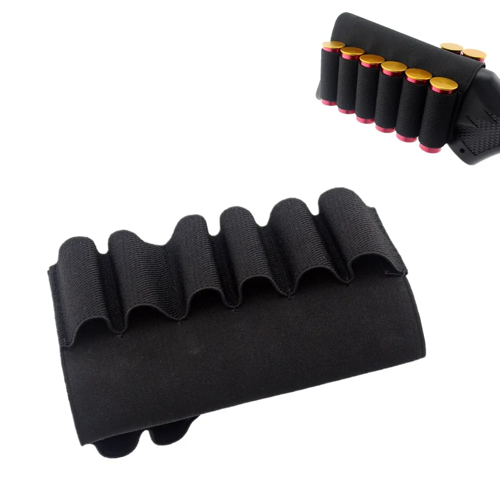 Airsoft Rifle Buttstock Shell Holder Carrier Tactical Ammo Pouches Hunting Acces