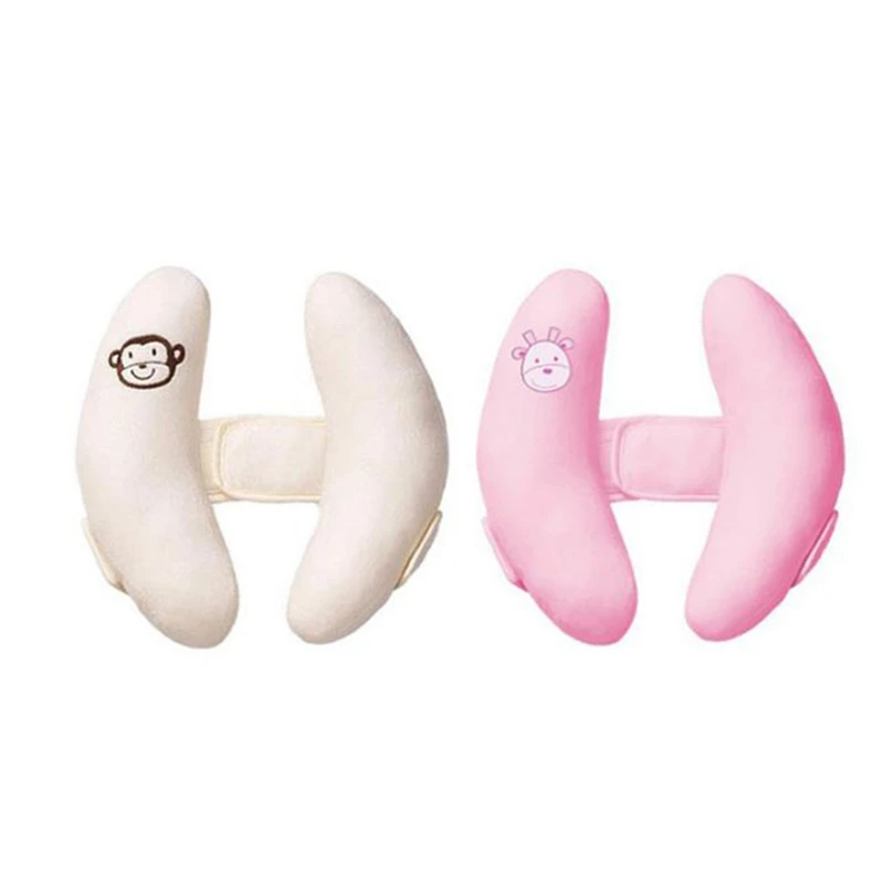 

2Pcs Baby Pillow Infant Baby Adjustable Protection Pillow Head Neck Support Fitted for Car Seat Stroller Pram Capsule Pillow Whi