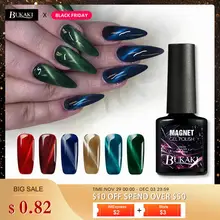 BUKAKI УФ-Гель-лак для кошачьих глаз Магнитный 3D DIY цвета красный огонь кошачий глаз Гель-лак для ногтей впитывающийся Гель-лак для ногтей