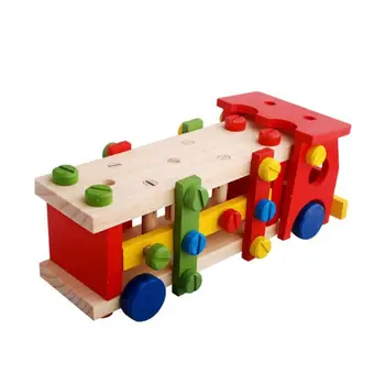 

Children Puzzle Early Education Wooden Toy Color Disassembly Screw Car Boys Girls Gifts