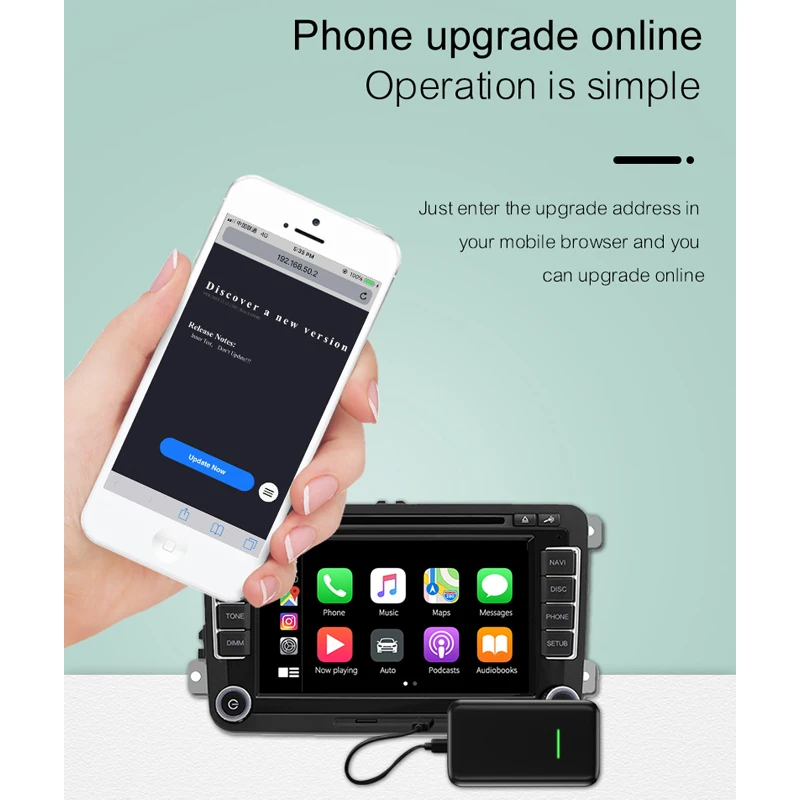 Conexión Carplay con cable para coche, accesorios de caja