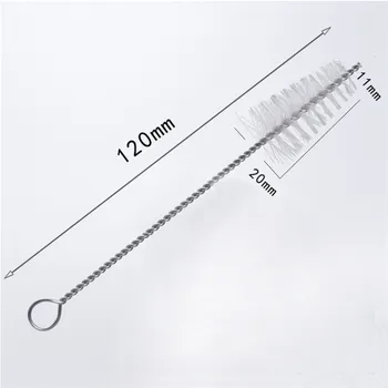 

10Pcs/lot 304 Decorating Nozzle Cleaning Brush Nylon Hair Brush Tube Clean Drink Straws Cleaning Brush Baking Tool GH667