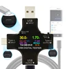 Probador de Color TFT USB Bluetooth tipo-c PD, voltímetro Digital, medidor de corriente de voltaje, amperímetro, detector, cargador tipo batería externa, indicador ► Foto 2/6