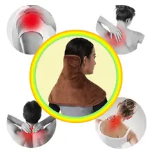 Электрический Подогрев плеча шеи Защита спины талии шейного позвонка прижигание спины теплый горячий компресс жилет Электрический нагрев