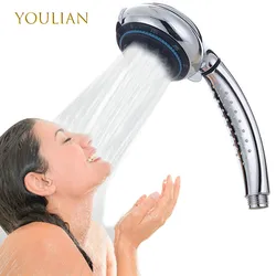 Shower Head Save Water Bathroom Douche Honeycomb Pressure Spray Bath Handheld Lasting Durable Fall-Resistan Faucet Replace Parts