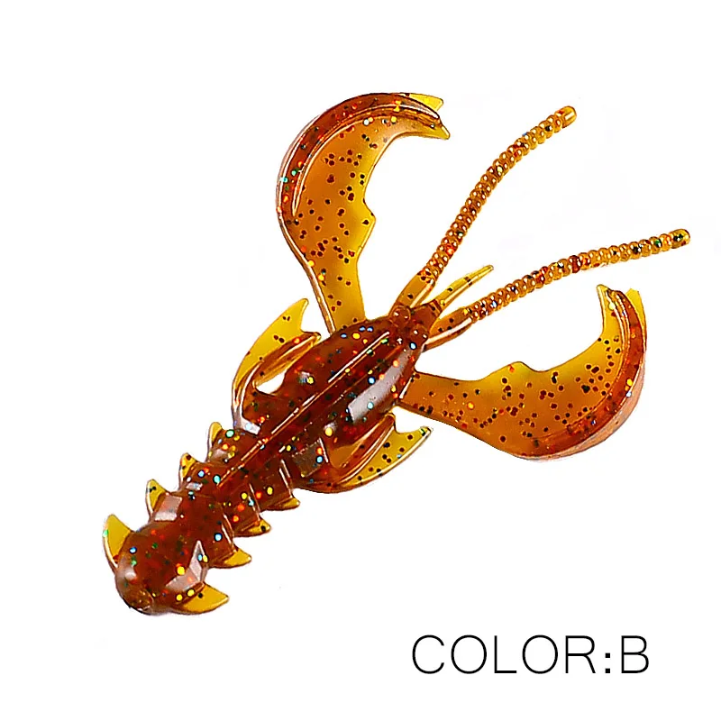 Fishing lure Supercontinent Crazy Lures 65mm/10pcs 40mm/20pcs Soft Lure shrimp Lobster Soft Plastic