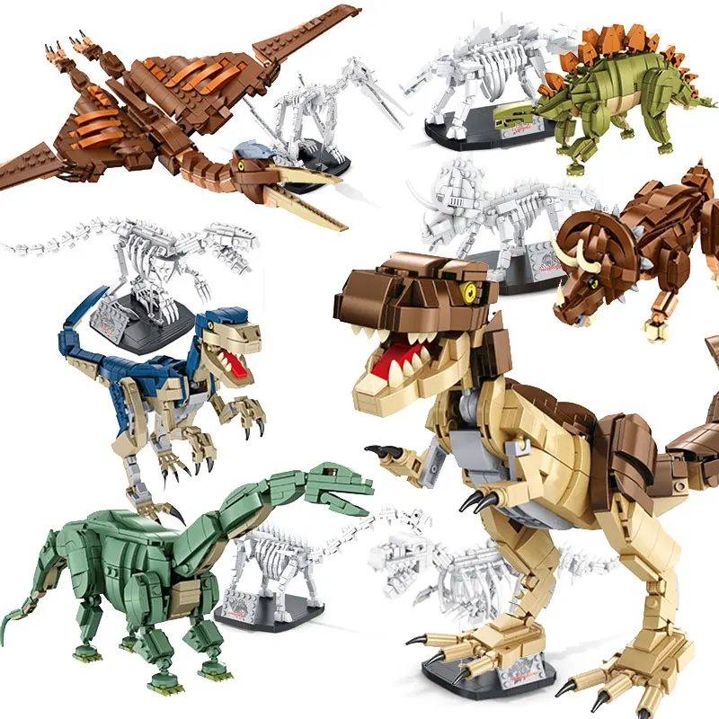 Details about   Jurassic World 3D Dinosaurs Fossils Model Building Blocks Kids Toys Gift 