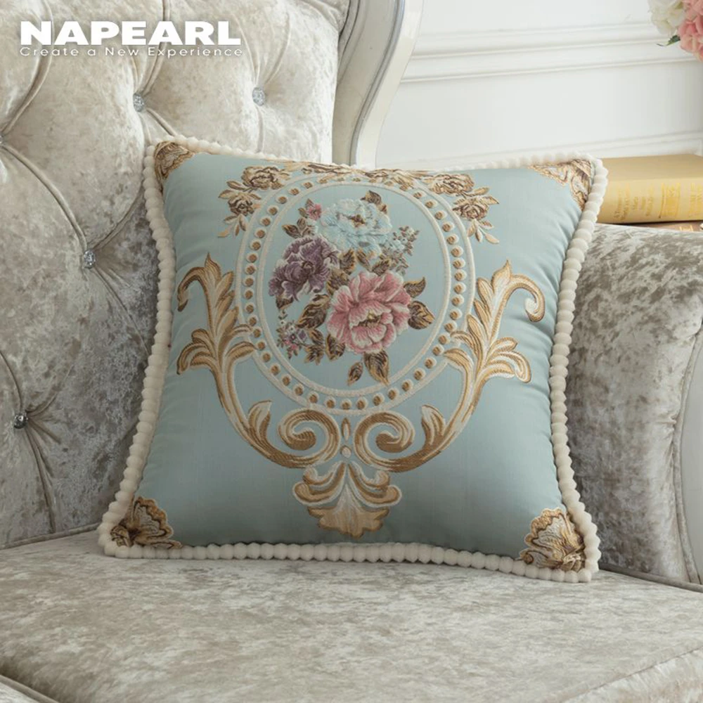 NAPEARL copri custodia per cuscini europei di lusso per cuscini per divani  48x48 Designer floreale copre velluto decorativo moderno vendita  calda|Fodera per cuscino| - AliExpress