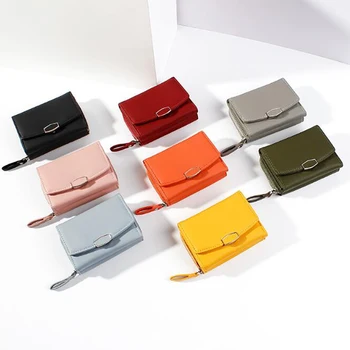 

Clyine 2020 New Fashion Women Wallets Female Purses With Zipper Pocket Ladies Small Wallet Holder Money Card Coin Bag 8 Color
