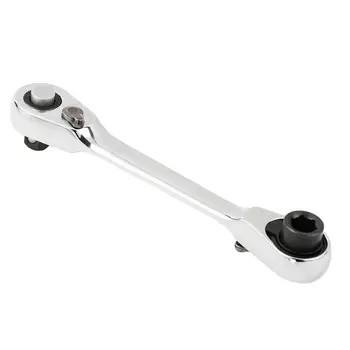 

Supply Ratchet Wrench 1pc Chrome Vanadium Steel Silver 1/4 72 Tooth Mini