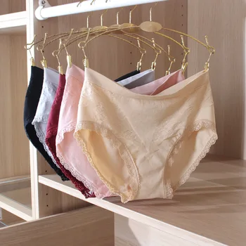 

absorb sweat permeability three-dimensional jacquard briefs thermostatic ion soft and comfortable women's underwear