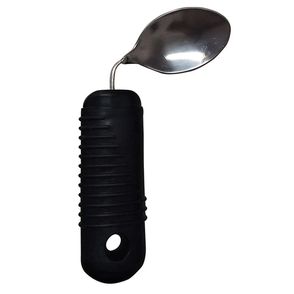 4pcs Portable Eating Aids Kit Classic Bendable Utensils Spoon Fork Eating Aids For Elderly Disability Patients Kids