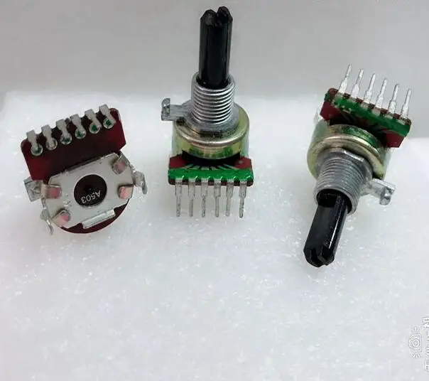 

1pcs/lot 161 vertical double potentiometer A50K A503 7 foot handle with thread length 20MMF