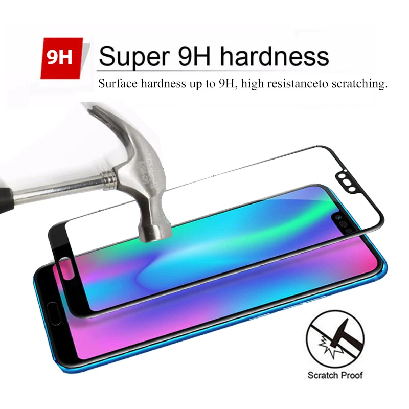 Защитное стекло для huawei honor 10 lite Защитная пленка экрана light lite10 закаленное huaway honer