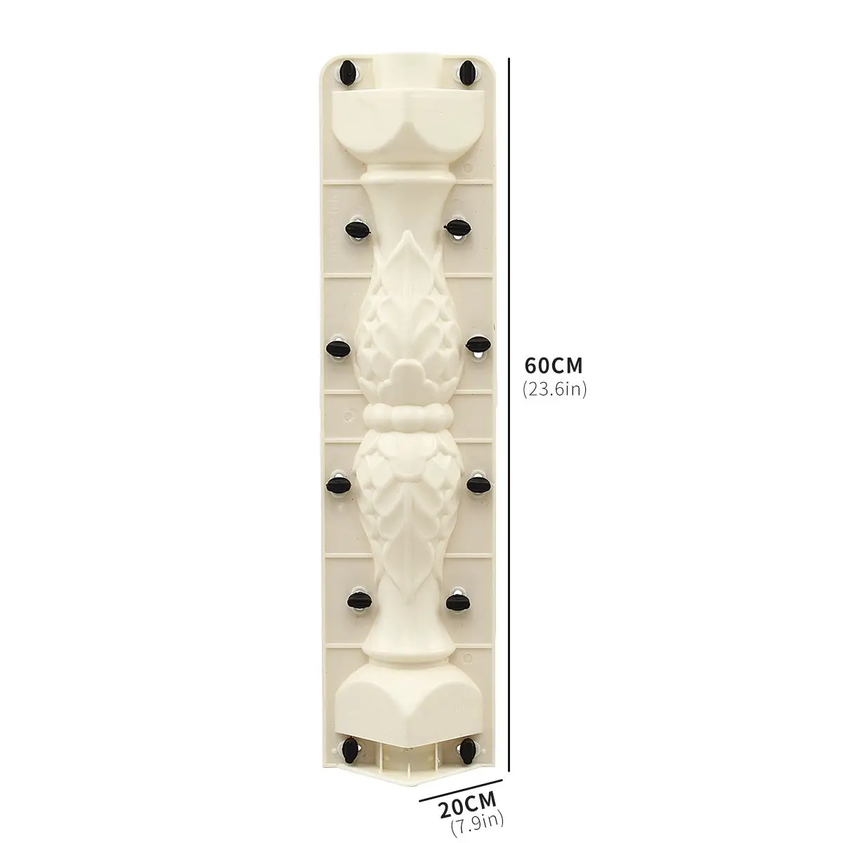 

New European Concrete Mold column Garden Pool Fence Balcony 60x20CM Roman Column Paving Molds Plastic Cement Railing Plaster