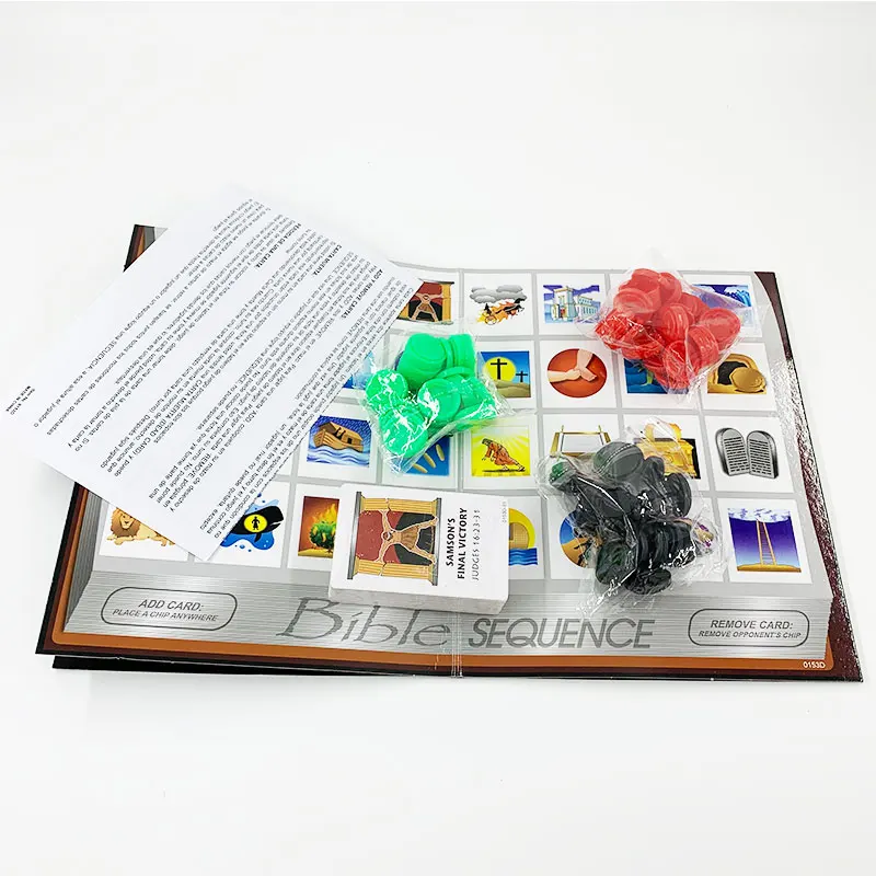 Bible sequence Card Game Adults and Children 2-6 People Entertainment Series Games English Family Interaction Puzzle Board Game