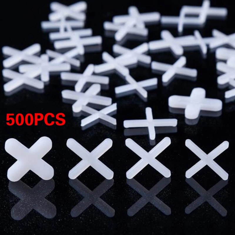 1/1.5/2/2.5/3mm Decoration Tool Ceramic Tiler Spacer Cross Plastic Tile Plumber Reuseable Leveling System Construction 500pcs tile spacers,tile leveling tools