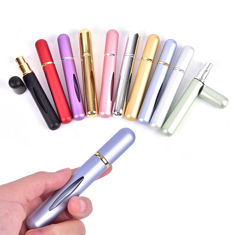 5ml Mini Portable Travel Container Aluminum Refillable Perfume Spray Bottle Empty Cosmetic Containers Perfume Bottle