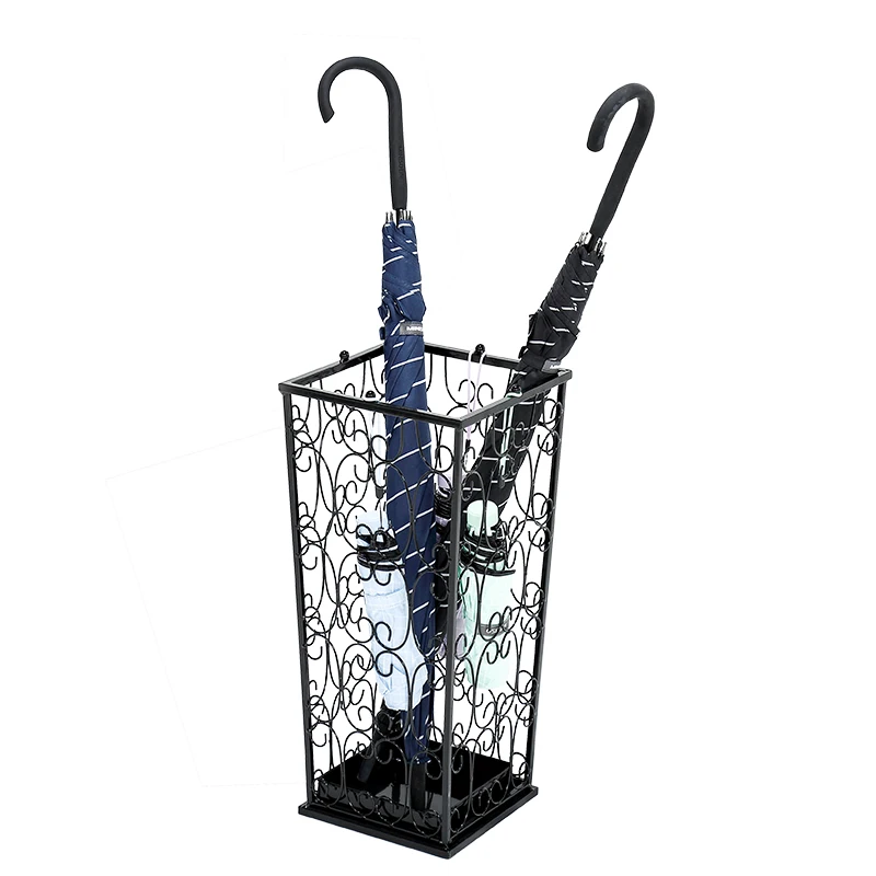 Household Umbrella Stand Iron Creative Office Bucket Hanging Folding Storage Hotel WF1019