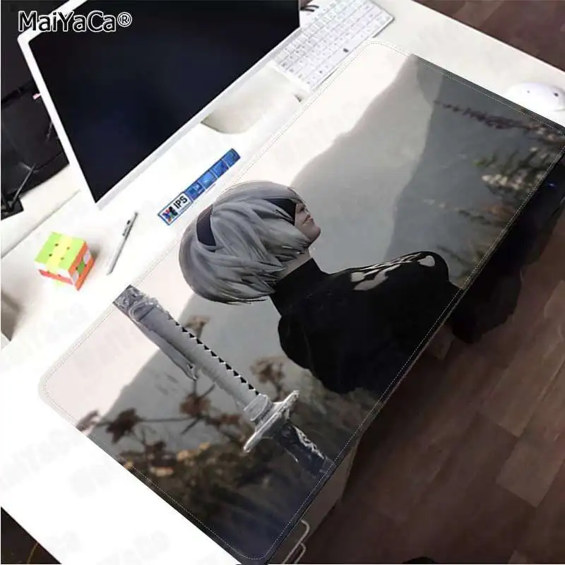 Lock Edge 30x80cm MaiYaCa персонализированные крутые модные NieR DIY дизайн игровой с узором коврик для мыши резиновый ПК компьютерный игровой коврик - Цвет: Lock Edge 30x80cm