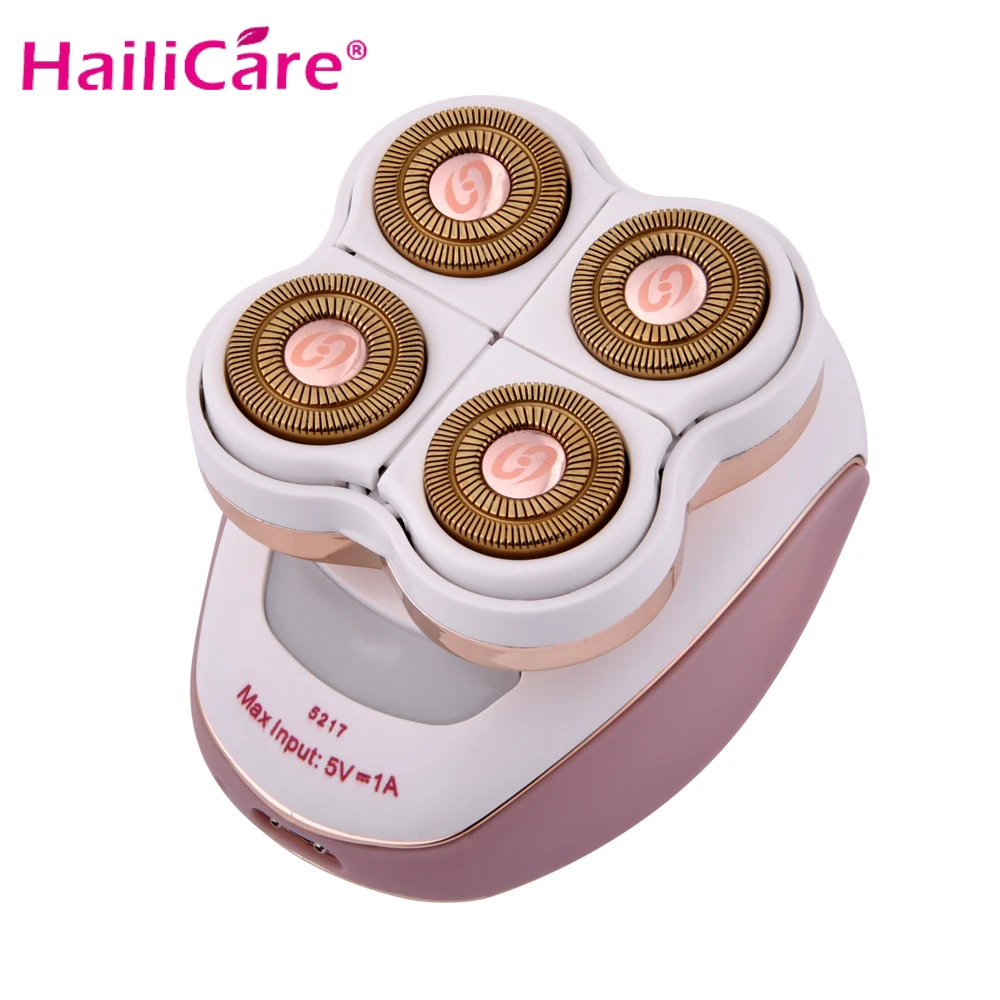 

USB Rechargeable Epilator Leg Arm Hair Remover Device Four-Head Electric Hair Removal Instrument For Women & Men Dropshipping
