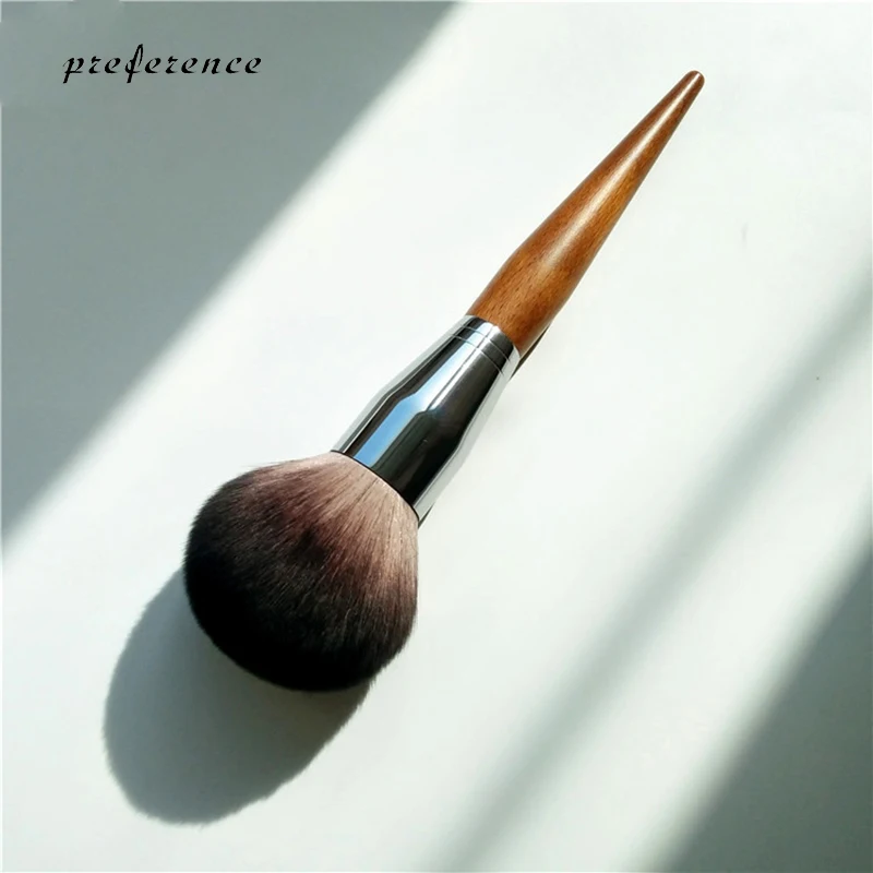 

Natural Wood Big Powder Makeup Brush Loose Powder Blusher Contour Cosmetics Beauty Tools Professional Make Up Brushes
