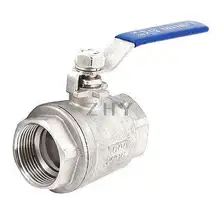 1 1/4PT Женский полный порт поворотный уровень из нержавеющей стали 2 шт шаровой клапан