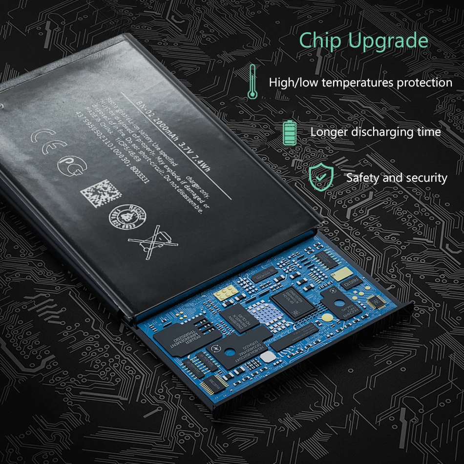 Аккумулятор мобильного телефона для Nokia XL 4G RM-1061 RM 1061 Replacement запасная батарея BN 02 BN-02 2000mAh
