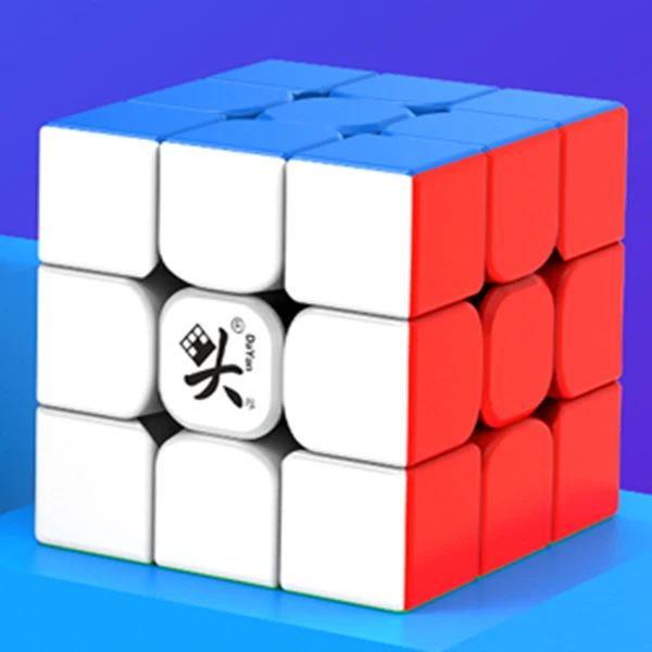 DaYan 3x3x3 Guhong III M магнитные Волшебные кубики 3х3 без наклеек твист 3D головоломка обучающая игрушка для детей 1 шт - Цвет: Многоцветный